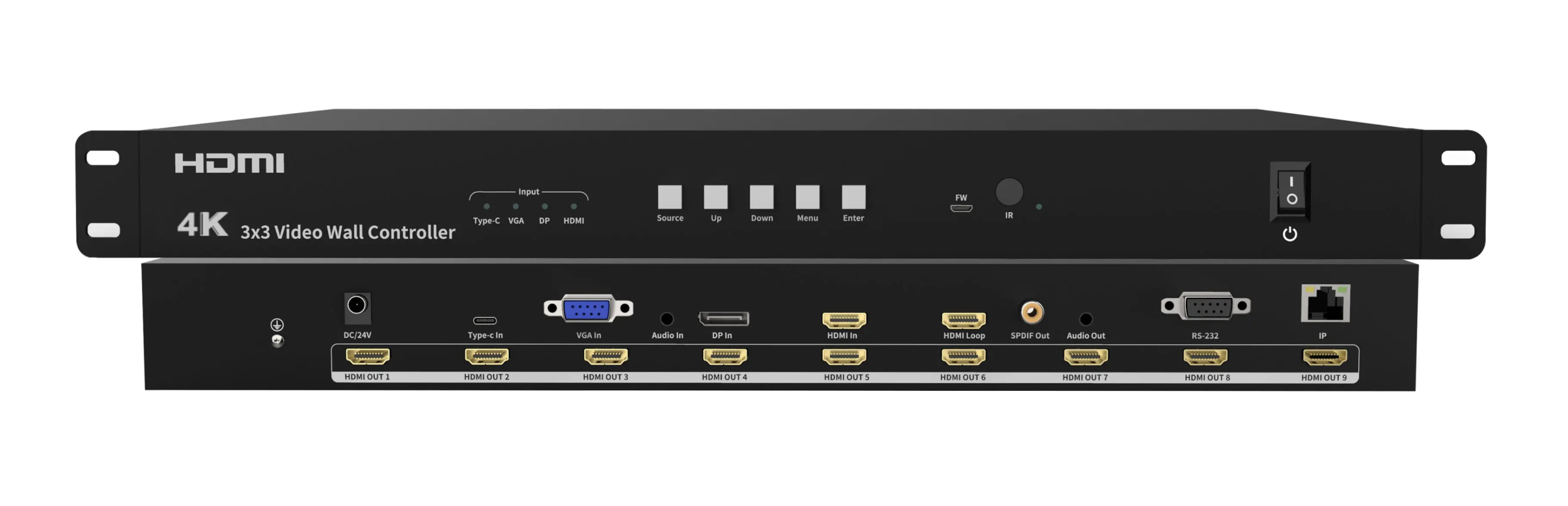 AFVW33K - 3x3 HDMI Videowall Controller - Ảnh 2