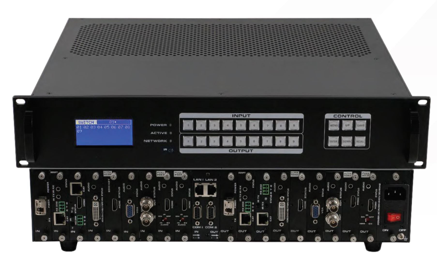 AMVC-0909 - VIDEO WALL CONTROLLER - M Series 09 x 09 Ultra HD Resolution - 4K@60Hz Video Wall