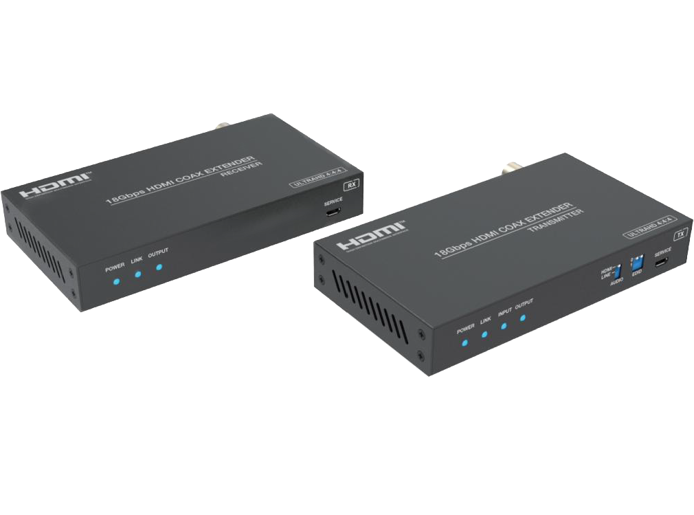 AHVE-HC10K6 - HDMI over Coaxial Extender 100 meters